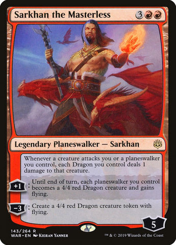Sarkhan the Masterless [War of the Spark] Magic: The Gathering