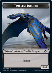 Clue (15) // Timeless Dragon Double-Sided Token [Modern Horizons 2 Tokens] Magic: The Gathering