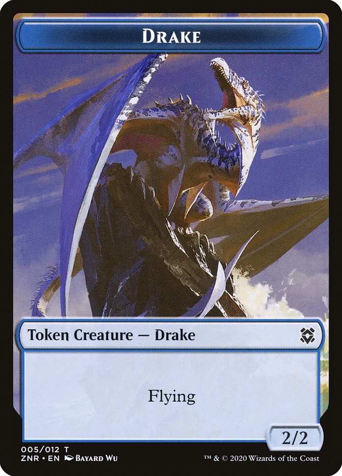 Drake Token [Zendikar Rising Tokens] Magic: The Gathering