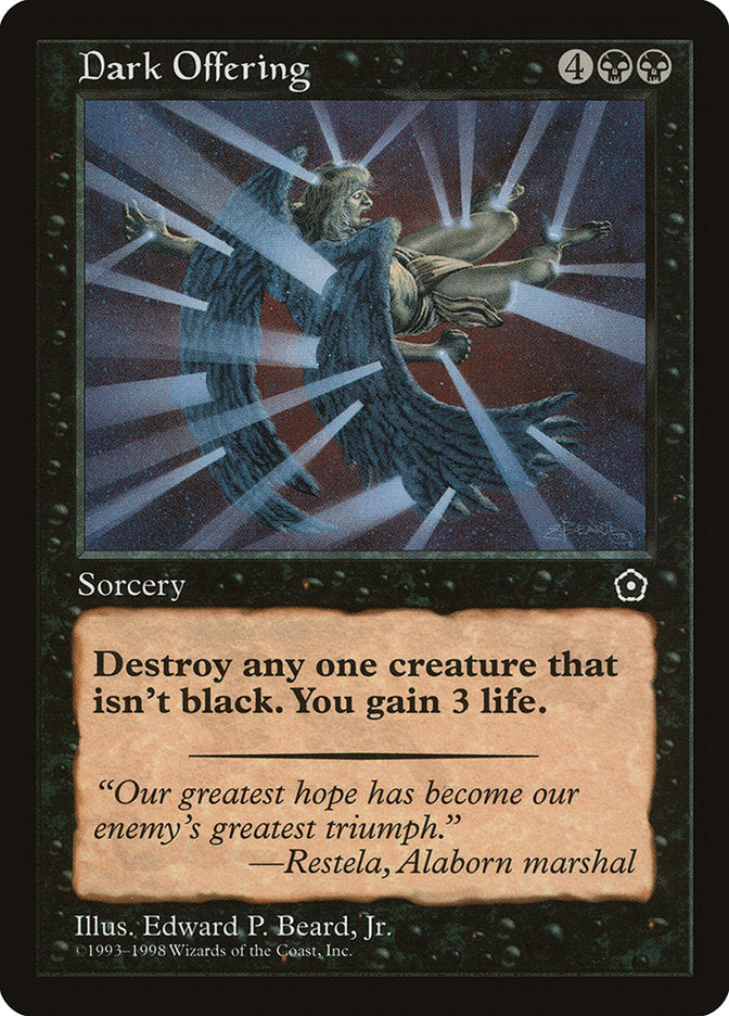 Dark Offering [Portal Second Age] Magic: The Gathering