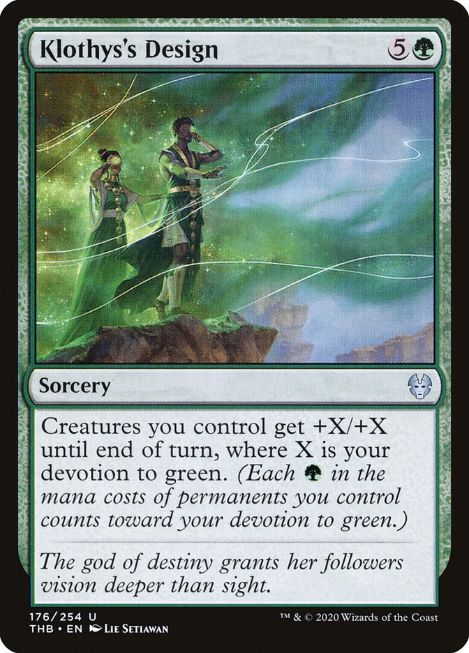 Klothys's Design [Theros Beyond Death] Magic: The Gathering