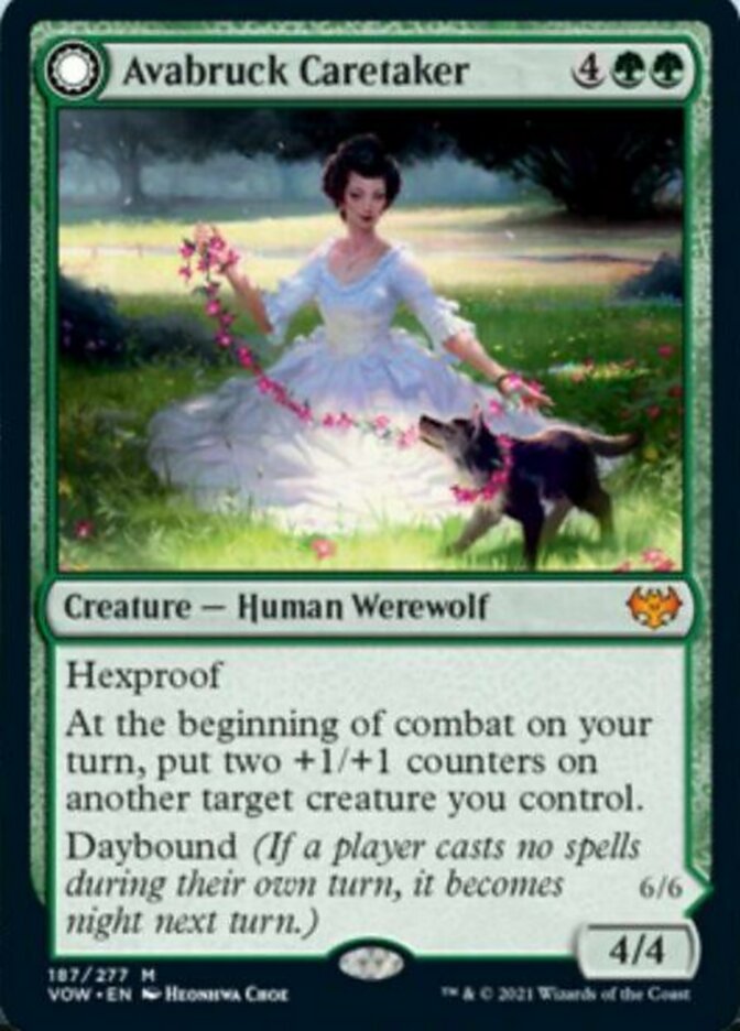 Avabruck Caretaker // Hollowhenge Huntmaster [Innistrad: Crimson Vow] Magic: The Gathering