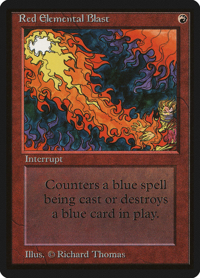 Red Elemental Blast [Beta Edition] Magic: The Gathering