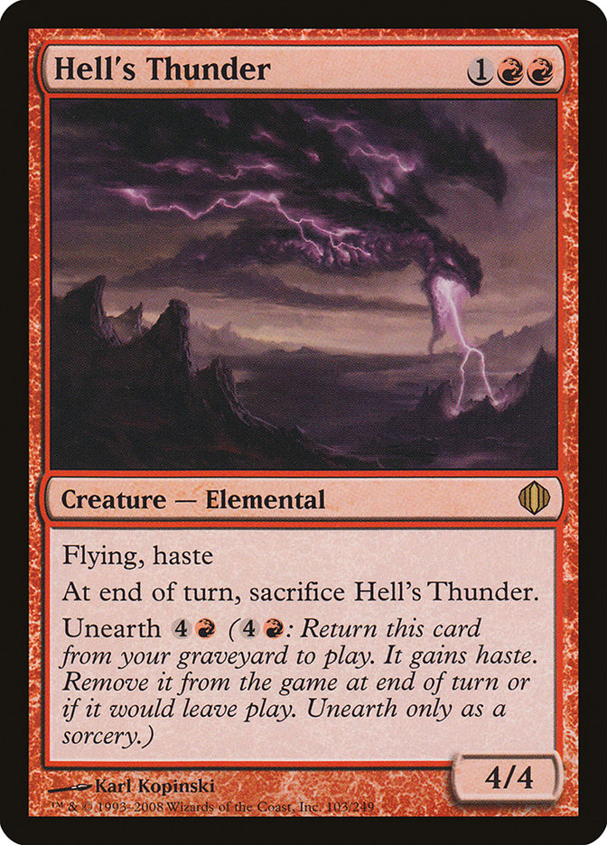 Hell's Thunder [Shards of Alara] Magic: The Gathering