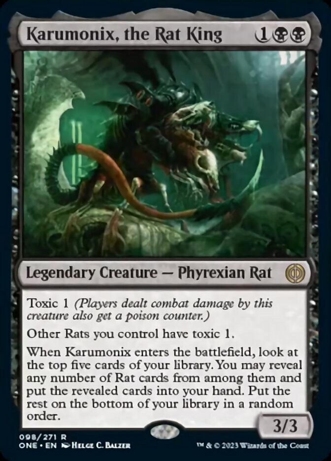 Karumonix, the Rat King [Phyrexia: All Will Be One] Magic: The Gathering