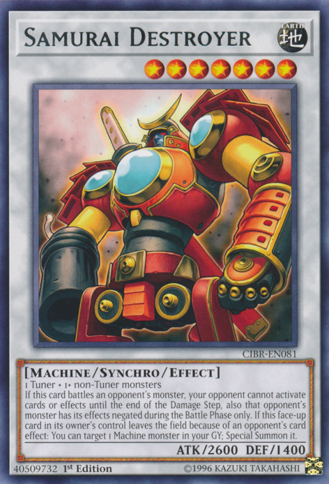 Samurai Destroyer [CIBR-EN081] Rare Yu-Gi-Oh!