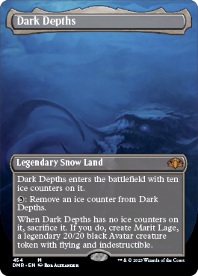 Dark Depths (Borderless Alternate Art) [Dominaria Remastered] Magic: The Gathering