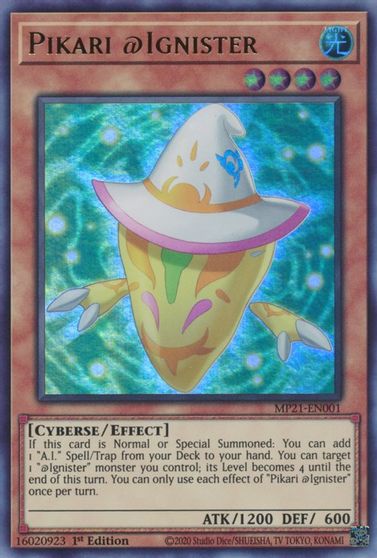 Pikari @Ignister [MP21-EN001] Ultra Rare Yu-Gi-Oh!