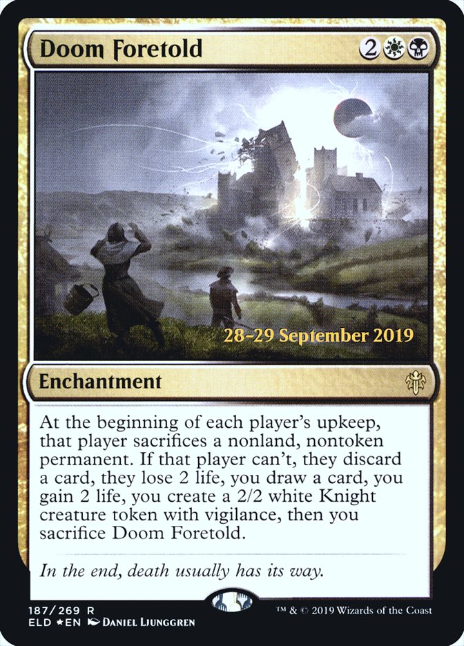 Doom Foretold [Throne of Eldraine Prerelease Promos] Magic: The Gathering