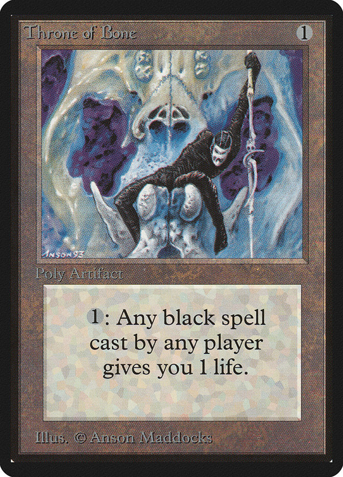 Throne of Bone [Beta Edition] Magic: The Gathering