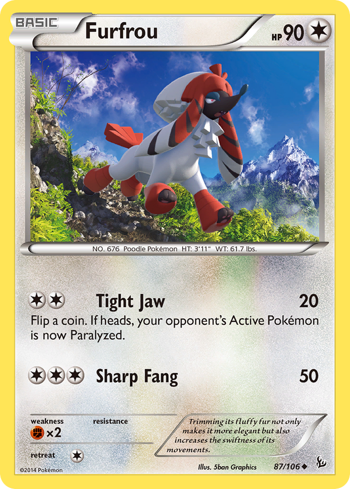 Furfrou (87/106) [XY: Flashfire] Pokémon