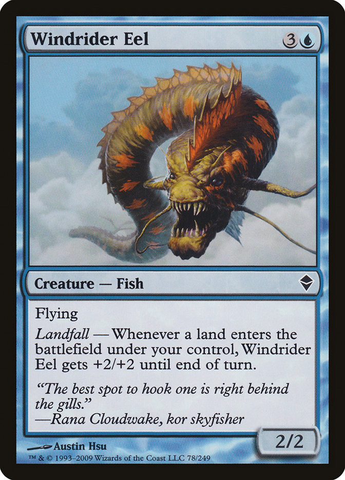 Windrider Eel [Zendikar] Magic: The Gathering