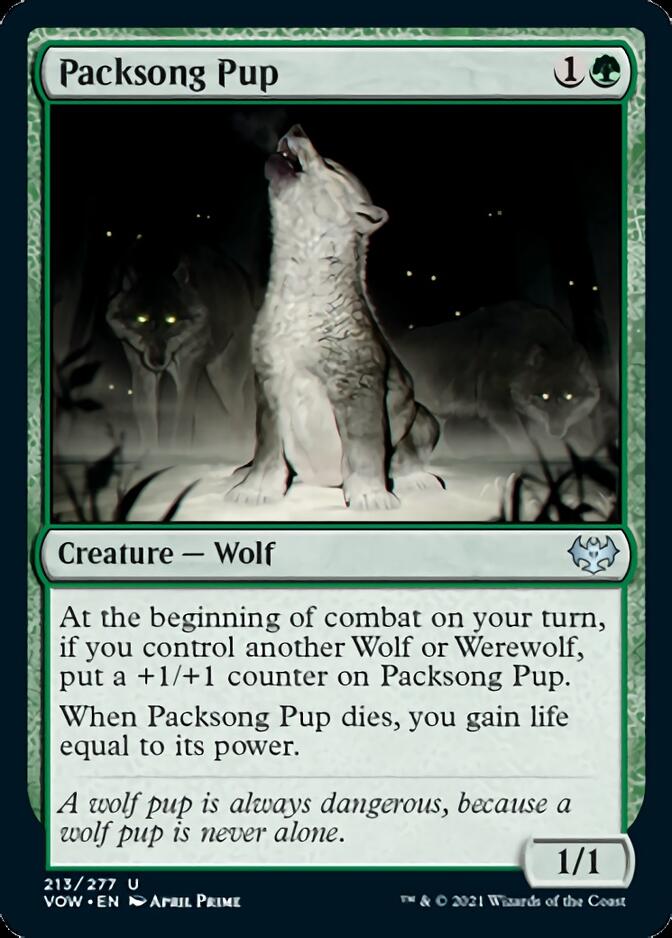 Packsong Pup [Innistrad: Crimson Vow] Magic: The Gathering