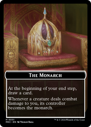 Gold // The Monarch Double-Sided Token [Murders at Karlov Manor Commander Tokens] Magic: The Gathering
