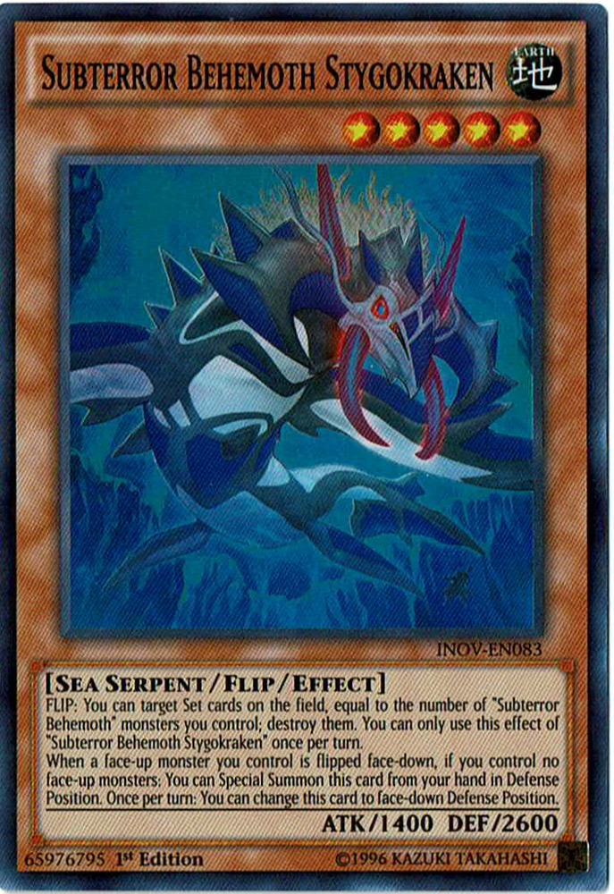 Subterror Behemoth Stygokraken [INOV-EN083] Super Rare Yu-Gi-Oh!