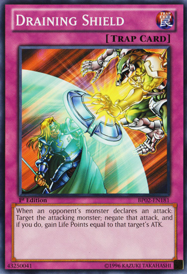Draining Shield [BP02-EN181] Common Yu-Gi-Oh!