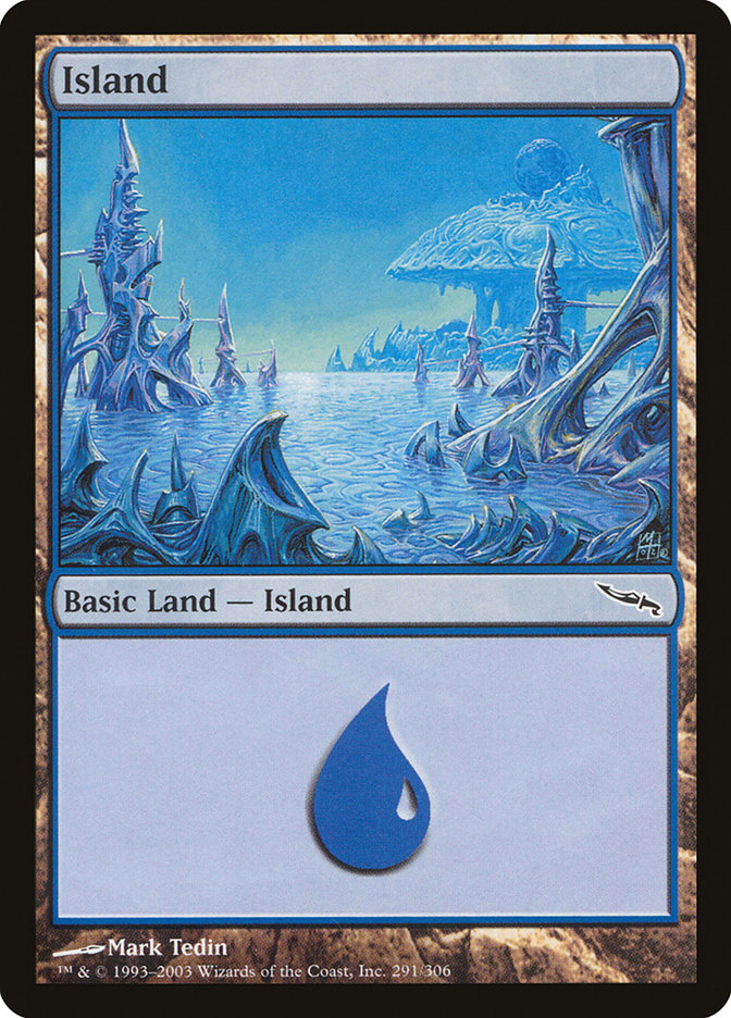 Island (291) [Mirrodin] Magic: The Gathering