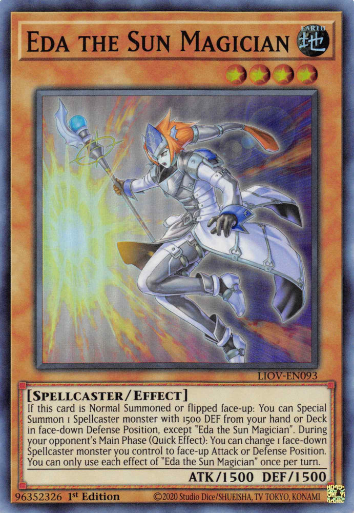 Eda the Sun Magician [LIOV-EN093] Super Rare Yu-Gi-Oh!