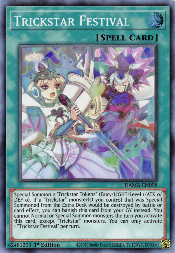 Trickstar Festival [DAMA-EN098] Super Rare Yu-Gi-Oh!