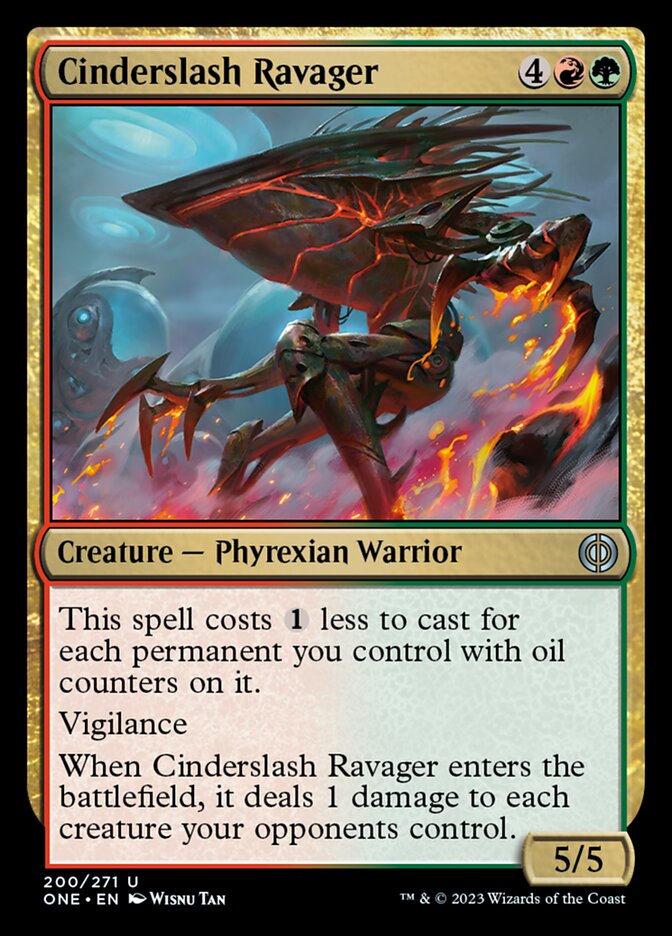 Cinderslash Ravager [Phyrexia: All Will Be One] Magic: The Gathering