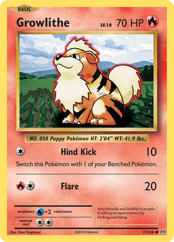 Growlithe (17/108) [XY: Evolutions] Pokémon