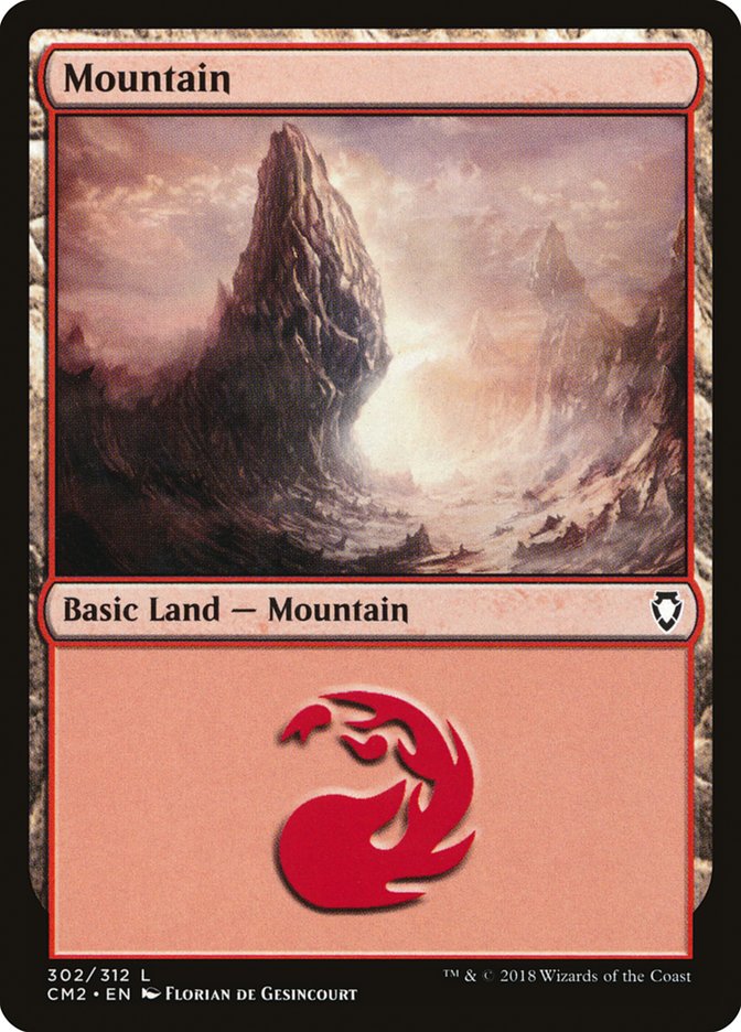 Mountain (302) [Commander Anthology Volume II] Magic: The Gathering