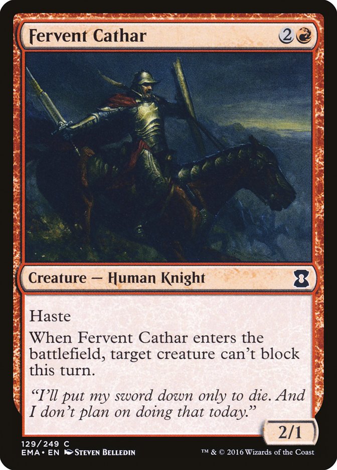 Fervent Cathar [Eternal Masters] Magic: The Gathering