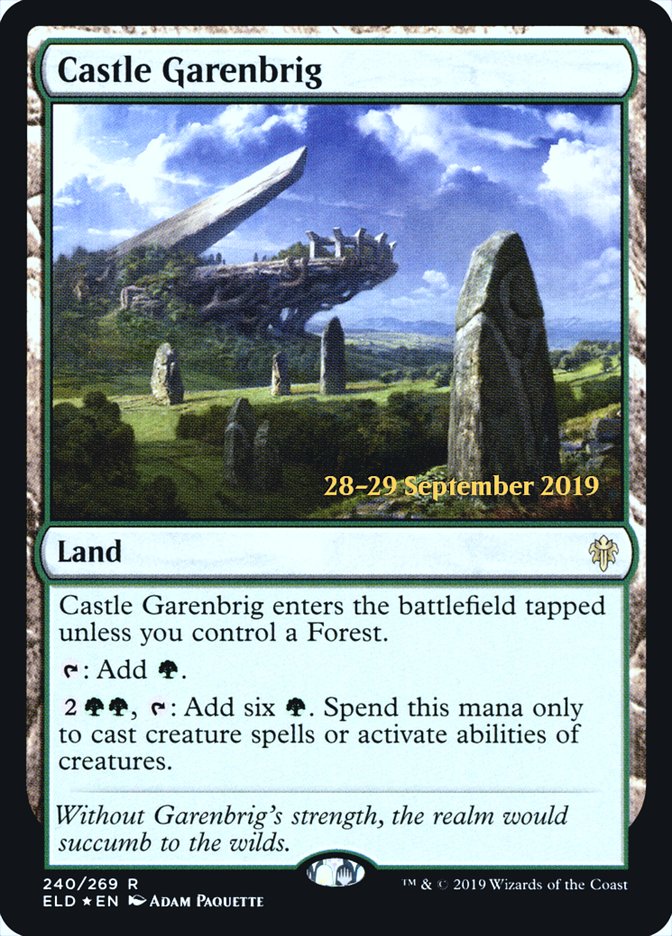 Castle Garenbrig [Throne of Eldraine Prerelease Promos] Magic: The Gathering