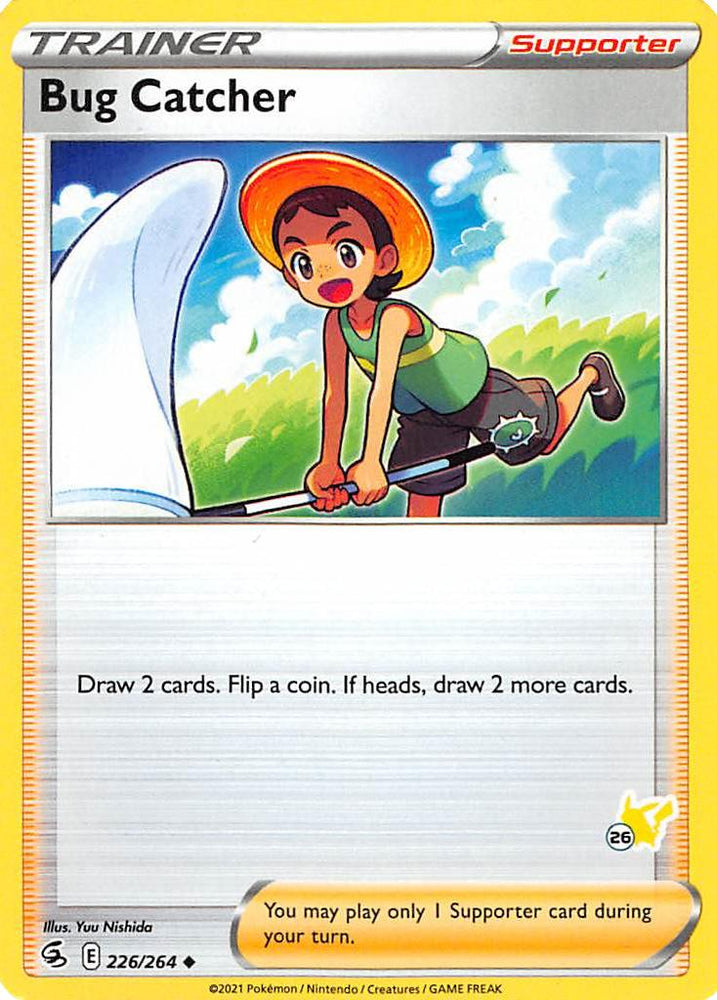 Bug Catcher (226/264) (Pikachu Stamp #26) [Battle Academy 2022] Pokémon