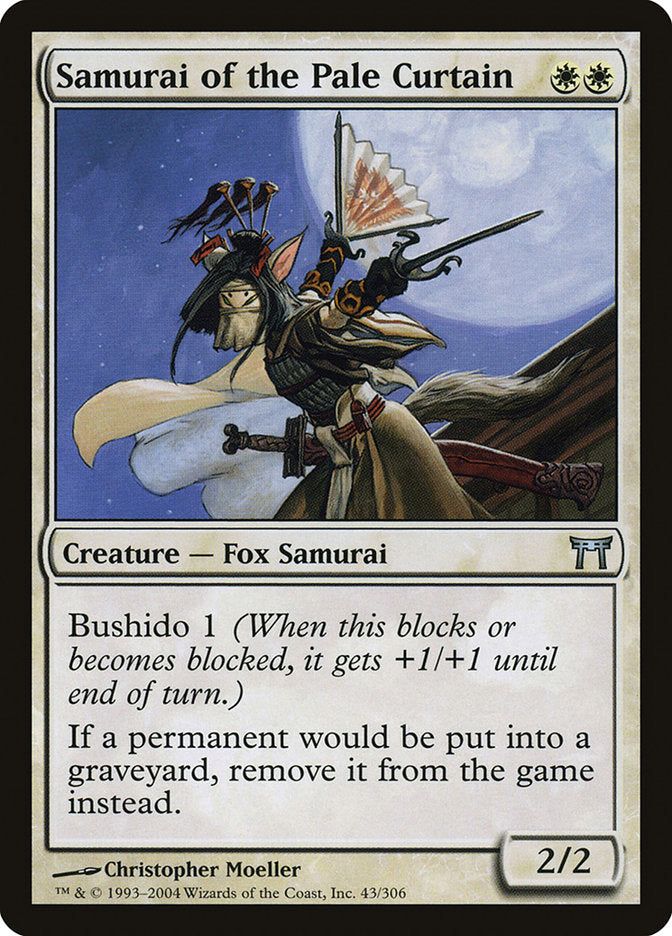 Samurai of the Pale Curtain [Champions of Kamigawa] Magic: The Gathering