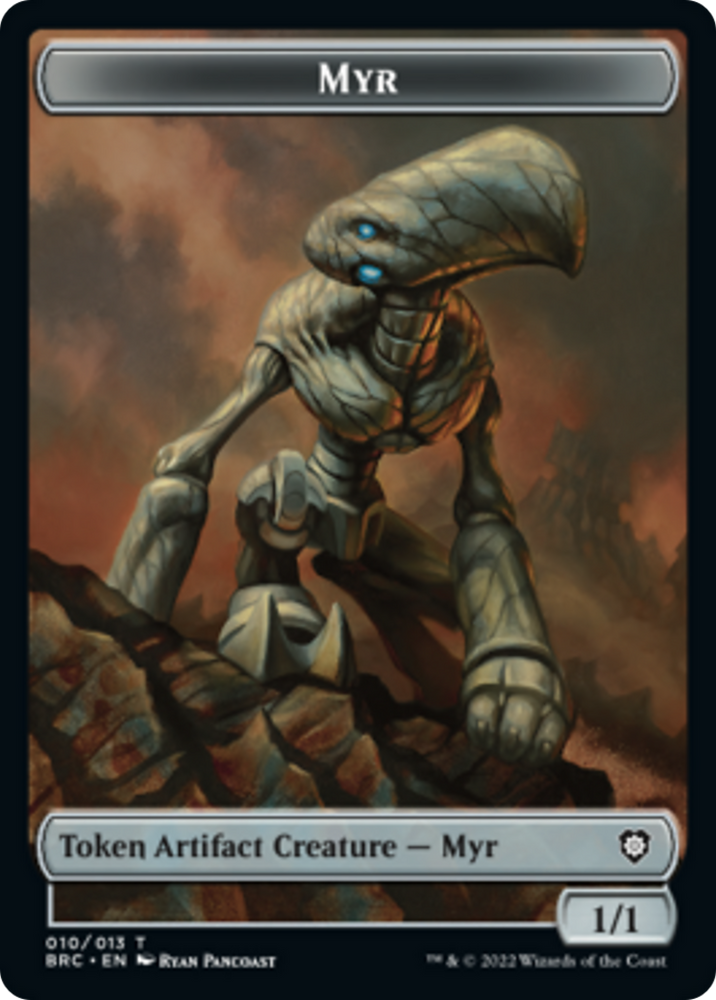 Myr // Servo Double-Sided Token [The Brothers' War Commander Tokens] Magic: The Gathering