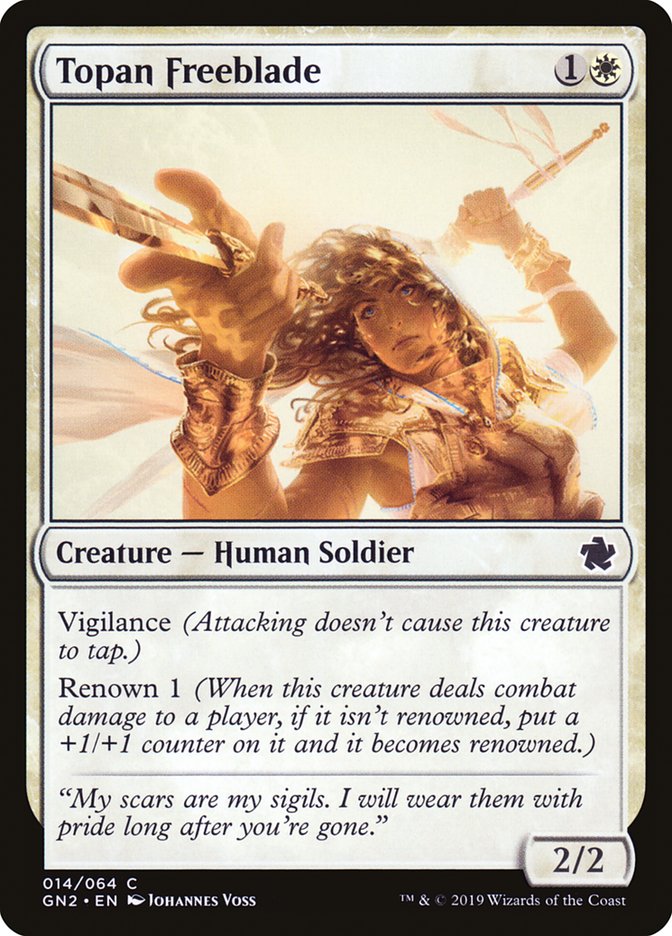 Topan Freeblade [Game Night 2019] Magic: The Gathering