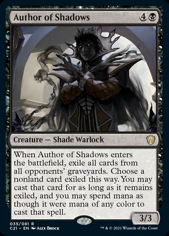 Author of Shadows [Commander 2021] Magic: The Gathering