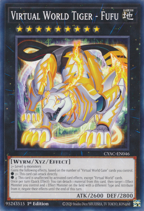 Virtual World Tiger - Fufu [CYAC-EN046] Common Yu-Gi-Oh!