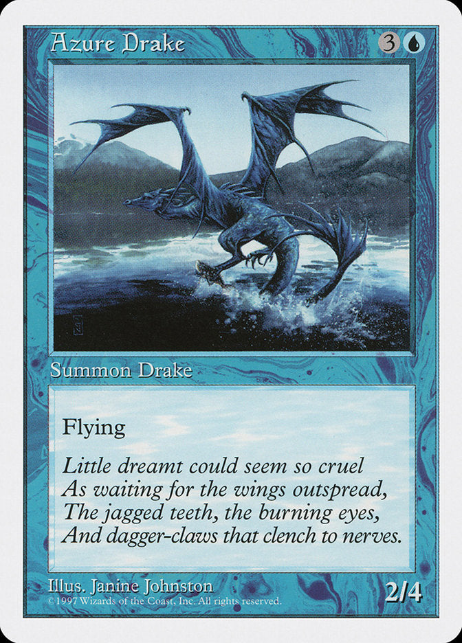 Azure Drake [Fifth Edition] Magic: The Gathering