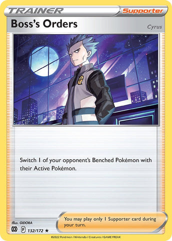 Boss's Orders (132/172) (Cosmos Foil) [Sword & Shield: Brilliant Stars] Pokémon