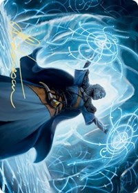 Frost Augur Art Card (Gold-Stamped Signature) [Kaldheim Art Series] Magic: The Gathering