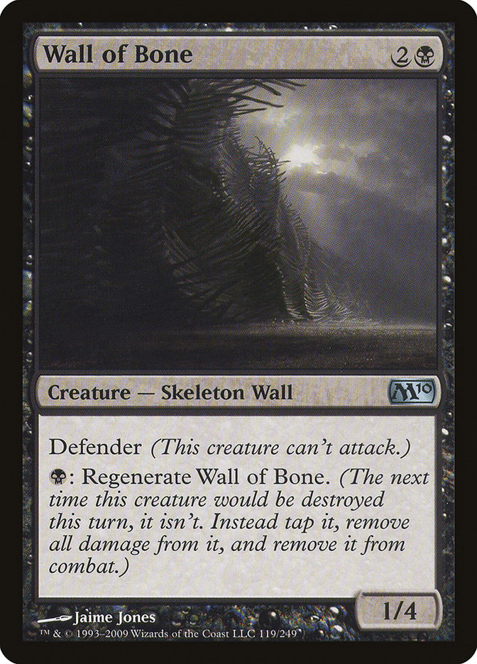 Wall of Bone [Magic 2010] Magic: The Gathering