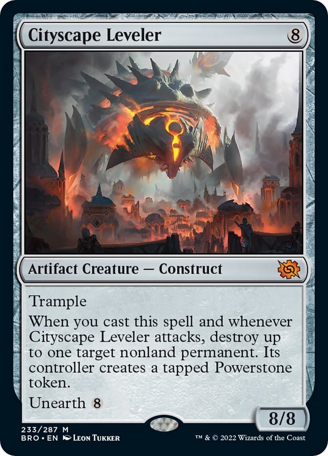 Cityscape Leveler [The Brothers' War] Magic: The Gathering