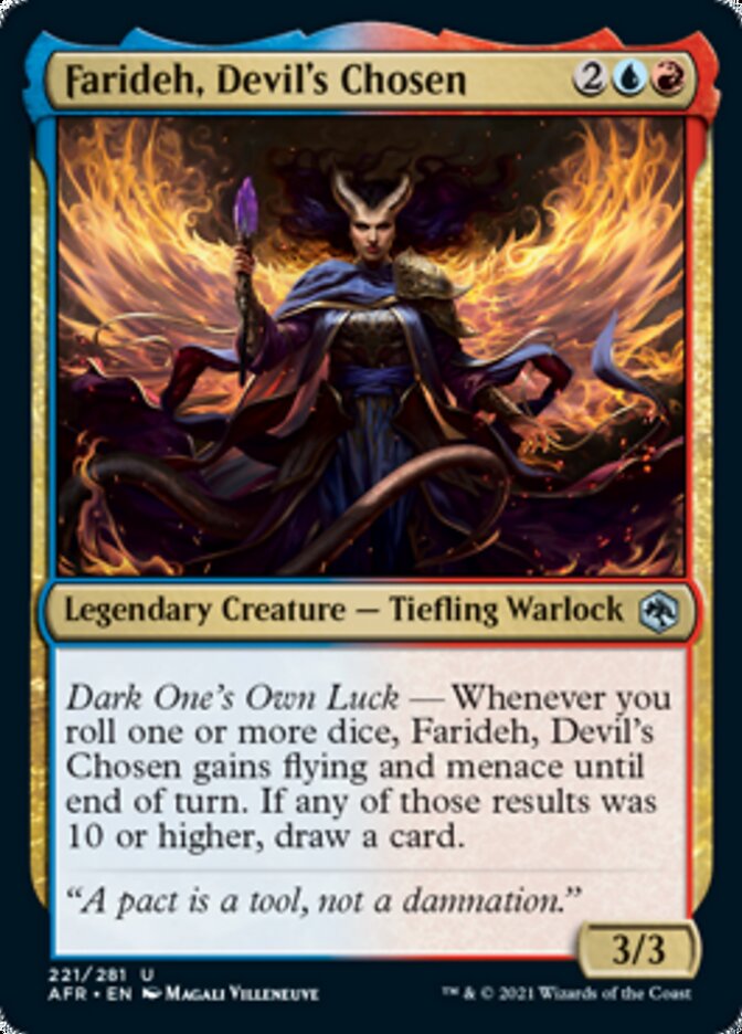 Farideh, Devil's Chosen [Dungeons & Dragons: Adventures in the Forgotten Realms] Magic: The Gathering