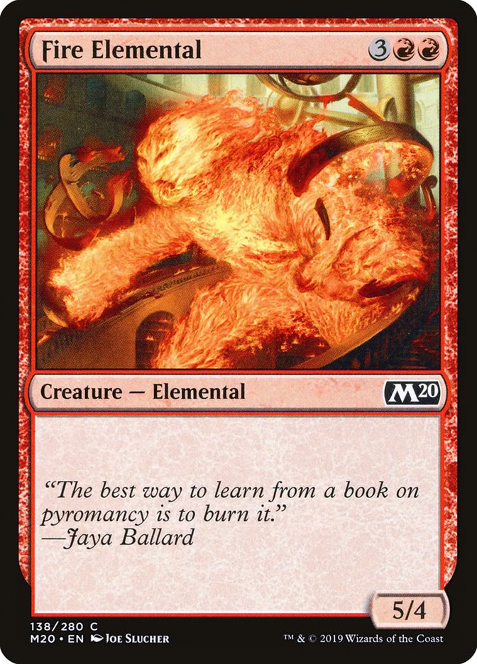 Fire Elemental [Core Set 2020] Magic: The Gathering