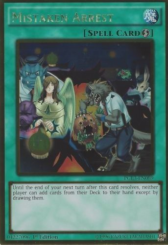Mistaken Arrest [PGL3-EN089] Gold Rare Yu-Gi-Oh!