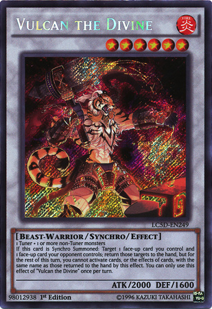Vulcan the Divine [LC5D-EN249] Secret Rare Yu-Gi-Oh!