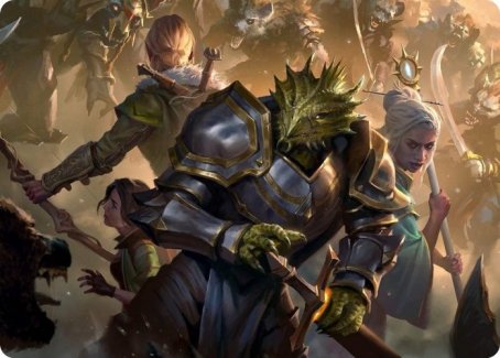 You Come to the Gnoll Camp Art Card [Dungeons & Dragons: Adventures in the Forgotten Realms Art Series] Magic: The Gathering