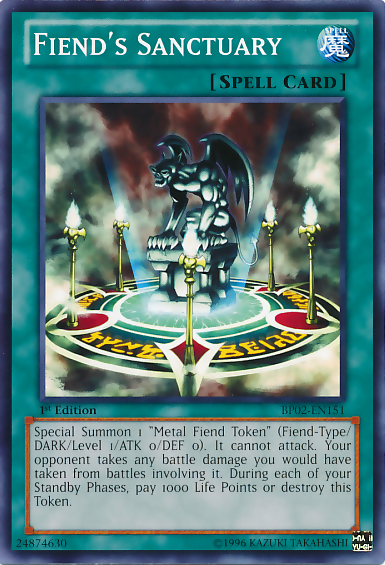 Fiend's Sanctuary [BP02-EN151] Common Yu-Gi-Oh!