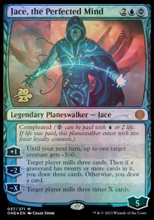 Jace, the Perfected Mind [Phyrexia: All Will Be One Prerelease Promos] Magic: The Gathering
