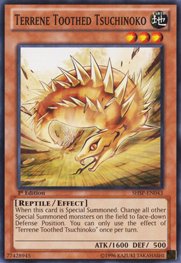 Terrene Toothed Tsuchinoko [SHSP-EN043] Common Yu-Gi-Oh!